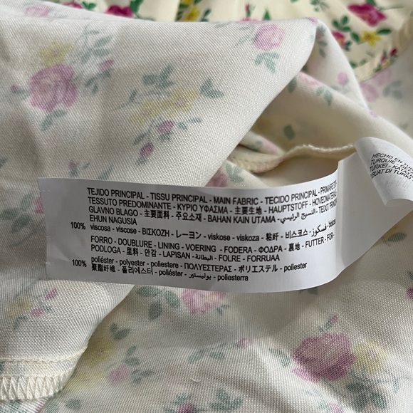 Zara Women’s Floral Print Open Back Strappy Mini Dress - Size L - Picture 11 of 11